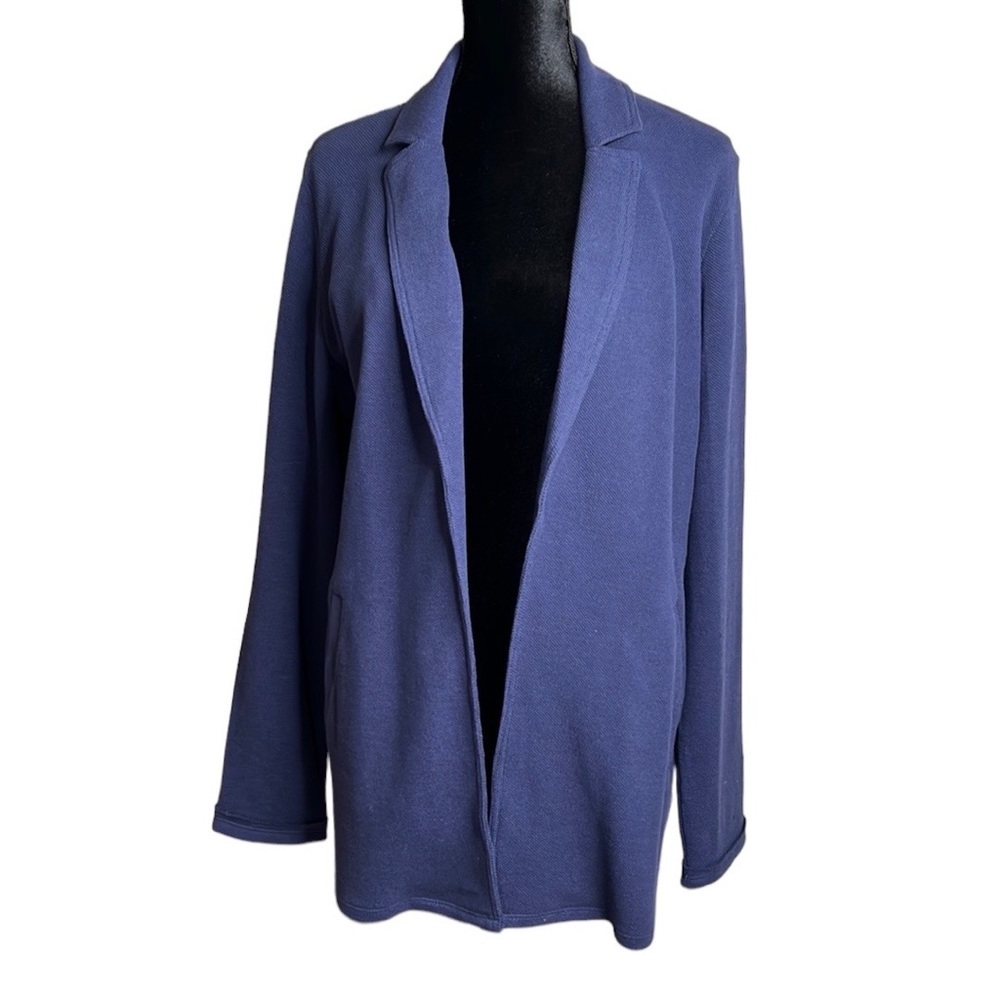 NWT Caslon | Navy Blue Cotton Blazer | Size Medium